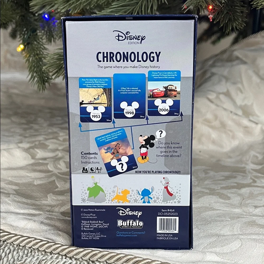 🆕 Disney Chronology (Tabletop, Board or Card) Game NEW